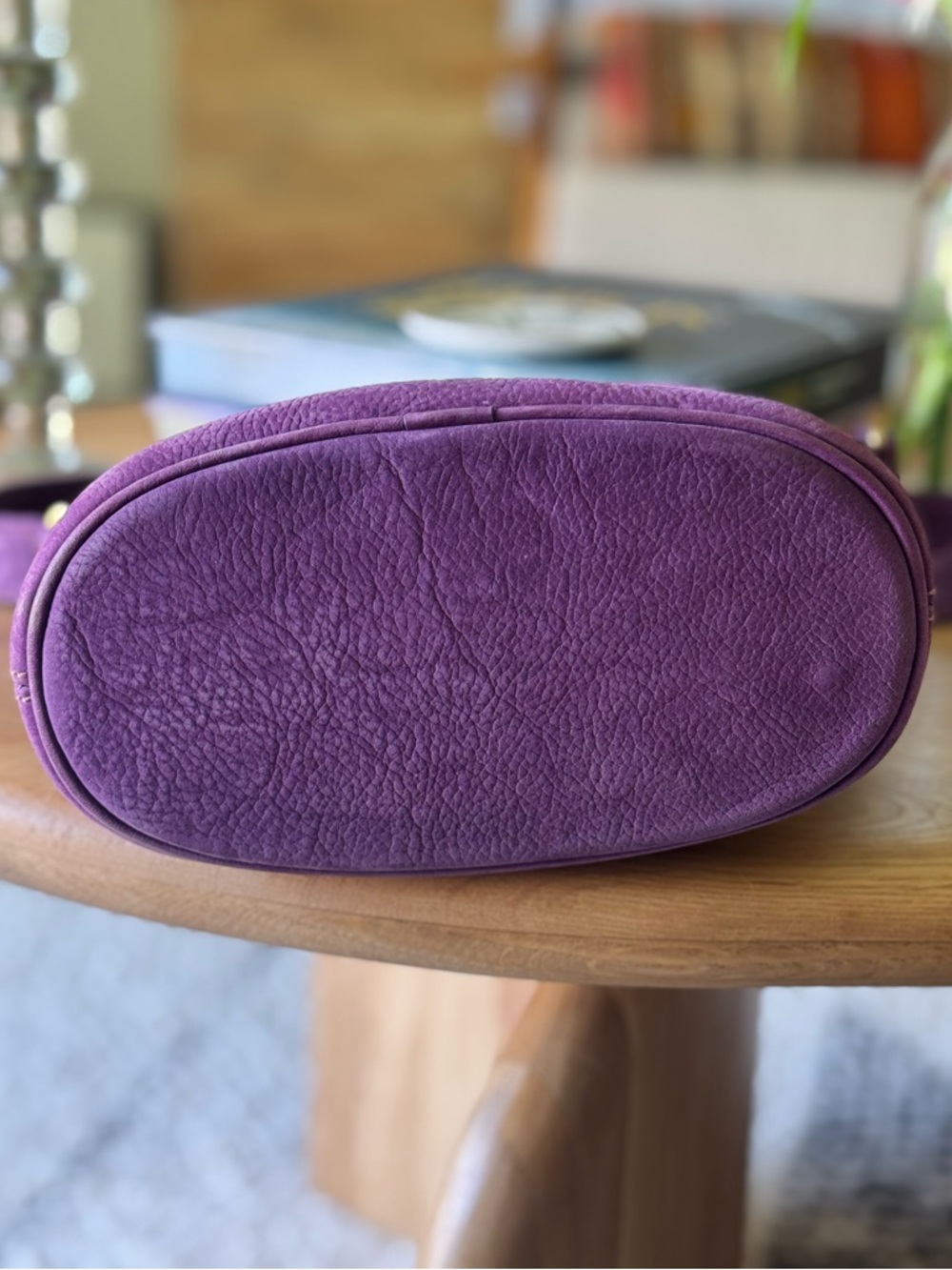 Rare Vintage Coach Grape 🍇 Purple💜 Nubuck Leather Bag From 1996 - Picture 8 of 11